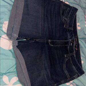Seven7 Dark Wash Denim Jean Shorts